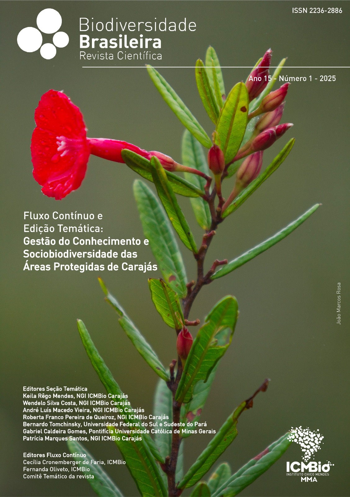 					Visualizar v. 15 n. 1 (2025): Gestão do Conhecimento e Sociobiodiversidade das Áreas Protegidas de Carajás e Fluxo Contínuo
				